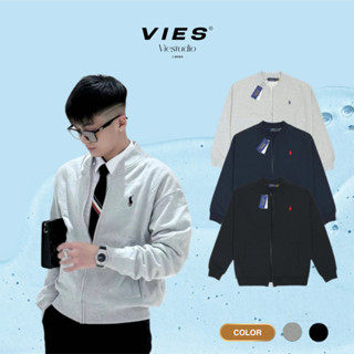 Áo Bomber thêu Ngựa HaVi shop R.a.l.p.h L.a.u.ren Dây Kéo Nỉ Chân Cua Khoác Dày Form Rộng Rãi Thời Trang Nam Nữ