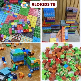 Khối Nam Châm Mai Cờ Ráp DIY Alokidstb Khối Xây Dựng Mô Hình Lắp Ghép Đồ Chơi Giáo Dục Cho Trẻ Em