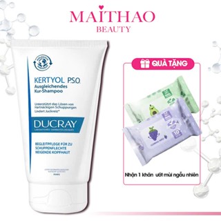 Ducray dầu gội hỗ trợ tái cân bằng vảy nến, mảng bám, gàu nặng Kertyol PSO Treatment Shampoo 125ml TẶNG Khăn Giấy