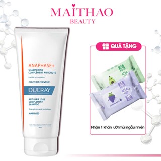 Dầu gội bổ sung dưỡng chất ngăn rụng tóc Ducray Anaphase+ Shampoo 200ml TẶNG Khăn Giấy