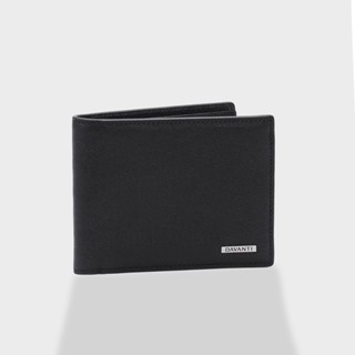 Bóp Ví Nam Da Bò Taiga Dáng Ngang Đính Logo Hợp Kim Thời Thượng FA294