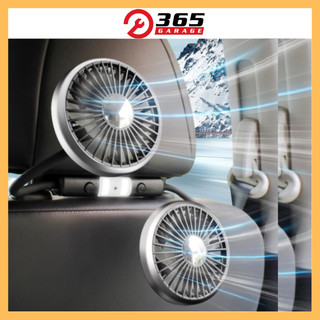 Quạt Ô Tô USB Quạt 2 Đầu Xoay 360° gắn ghế phụ xe ô tô