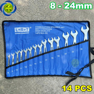 Bộ cờ lê vòng miệng 14 chi tiết L+R+T Đài Loan (8-24mm)