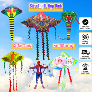 [Tặng 100m dây] Diều thả phượng hoàng lửa, Diều cá mập trò chơi vận động ngoài trời