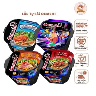 Lẩu tự sôi Omachi vị hải sản/bắp bò riêu cua/xốt bò hầm