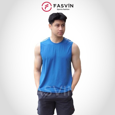 Áo Thun Ba Lỗ Thể Thao Nam Fasvin SN24630.1 HN Vải COOLMAX Co Giãn Mềm Mát Thoải Mái Vận Động