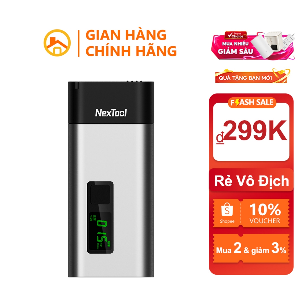 (Bản 2025, thổi không tiếp xúc/ có tiếp xúc) Máy đo nồng độ cồn NexTool