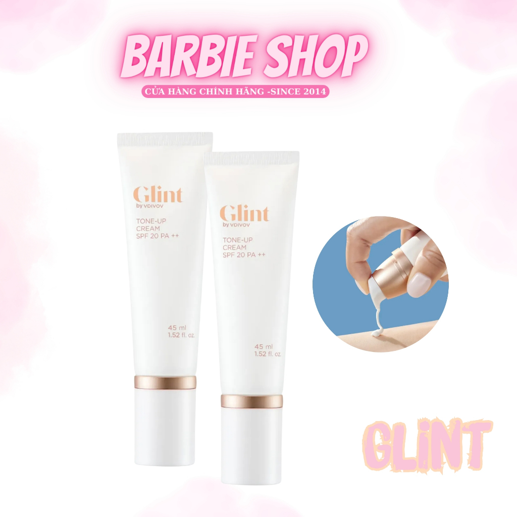 Kem Nâng Tông Da Glint Tone-Up Cream 45ml SPF20 PA++ GLINT BY VDIVO