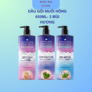Dầu gội sạch gàu Himalaya Pink Salt 650ML mềm mượt óng ả