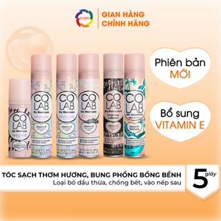 Combo 2 chai dầu gội khô Colab 50ml+200ml, loại bỏ dầu thừa, tóc sạch hết bết, bung phồng bồng bềnh