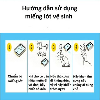 Tã Lót Vệ Sinh Cho Chó Mèo Siêu Thấm Hút - Miếng Lót Khay Vệ Sinh Thú Cưng Khử Mùi Kháng Khuẩn Đủ Size