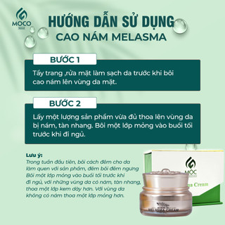 Cao Nám Melasma Hỗ Trợ Làm Mờ Nám, Tàn nhang, Sạm Da, Hỗ Trợ Ngăn Ngừa Lão Hóa Da MOCO Natural