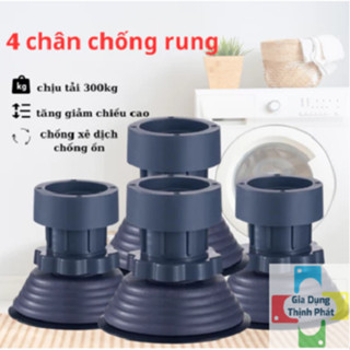 { Mẫu mới } Hộp 4 chân đỡ tủ lạnh, máy giặt cao cấp, Đế cao su chống trơn trượt, chống rung, chống ồn