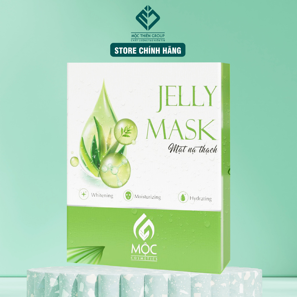 Hộp 3 miếng Mặt Nạ Thạch Jelly Mask MOCO Natural Giúp Da Căng Mịn Trắng Hồng Tự Nhiên, Giảm Lão Hóa, Giúp Da Tươi Trẻ