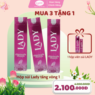 [MUA 3 TẶNG 1] Viên uống nở ngực LADY  dạng sủi Giúp tăng kích thước vòng 1 săn chắc an toàn, Tăng Cường Nội Tiết Tố Nữ