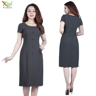 Đầm Suông Phối Nút Che Bụng Gọn Eo ThoiTrangXinh DL508DL509DL510DL777
