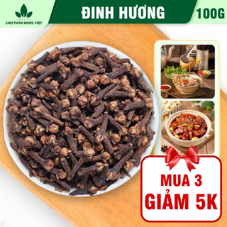 Nụ đinh hương 100g, đinh hương khô, nụ to, thơm, gia vị nấu phở, tẩm ướp thơm ngon chuẩn vị