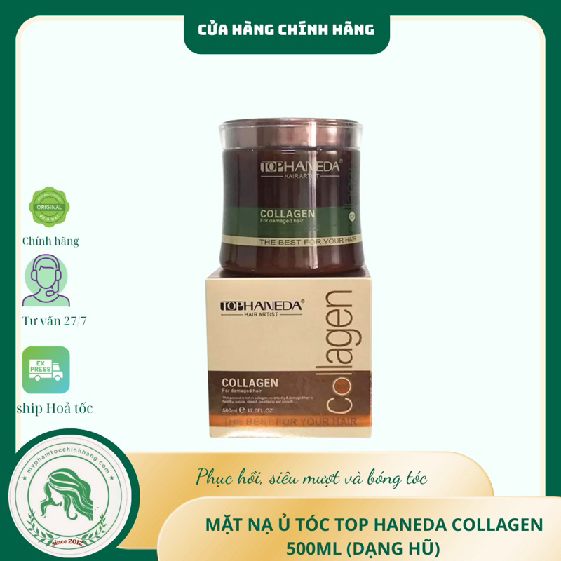 HẤP PHỤC HỒI CẤU TRÚC TÓC TOP HANEDA COLLAGEN 500ML