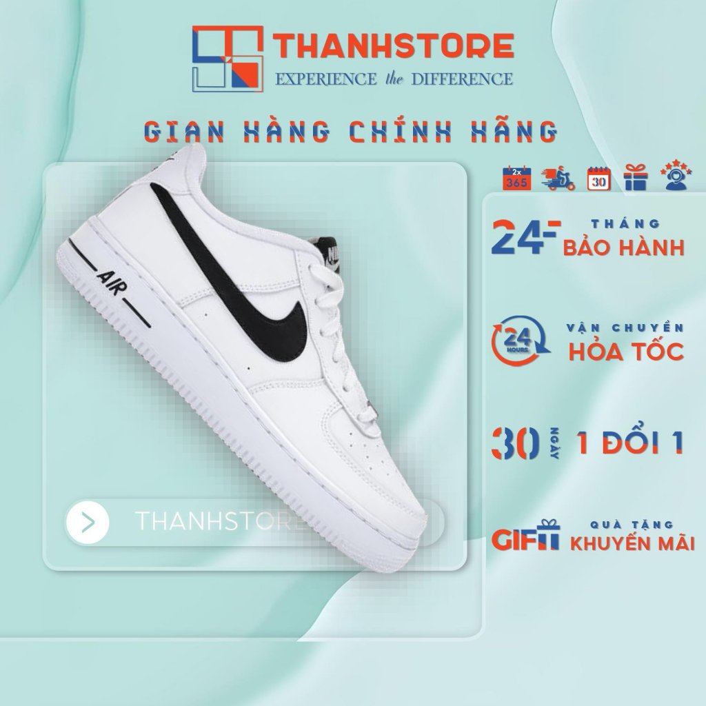 [CHÍNH HÃNG] Giày thể thao nam nữ trắng đen giày AIR FORCE 1 LOW '07 AN20 giày AF1 - NAF1L7 [2]