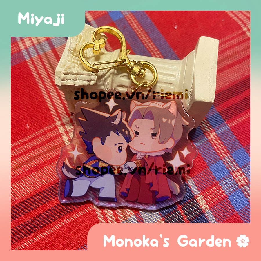 Keychain/Móc khoá 6cm WrightWorth Ace Attorney artist Miyaji