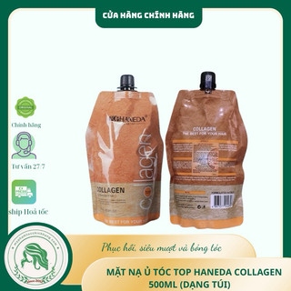 HẤP PHỤC HỒI CẤU TRÚC TÓC TOP HANEDA COLLAGEN 500ML