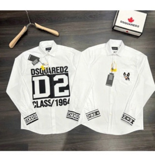 Áo Sơ Mi Nam DSQ D2 Hình In Cao Cấp - Áo Sơ Mi DSQ Đơn Giản cho Nam Hàng cao cấp 2025