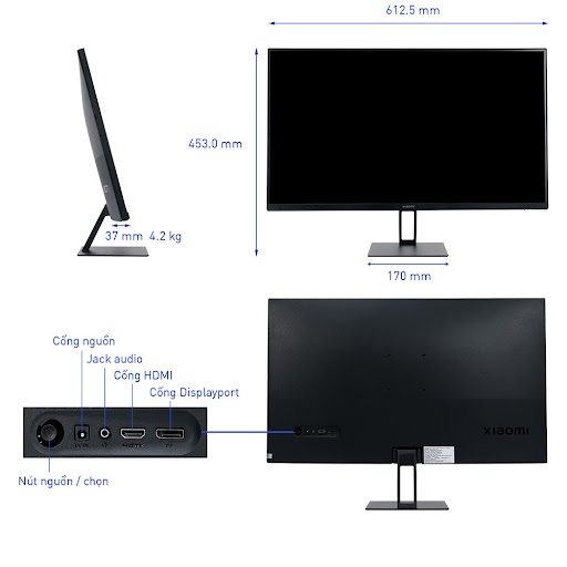 Màn Hình Xiaomi A27Qi Version 2026 -  27 inch - 2K - 100Hz/120Hz - IPS - Bảo Hành 36 Tháng | BigBuy360 - bigbuy360.vn