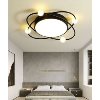 Đèn ốp trần DE500 50cm 48w trang trí nội thất hiện đại kèm bóng LED 3 màu ánh sáng