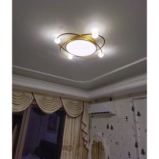 Đèn ốp trần DE500 50cm 48w trang trí nội thất hiện đại kèm bóng LED 3 màu ánh sáng