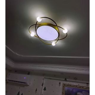 Đèn ốp trần DE500 50cm 48w trang trí nội thất hiện đại kèm bóng LED 3 màu ánh sáng