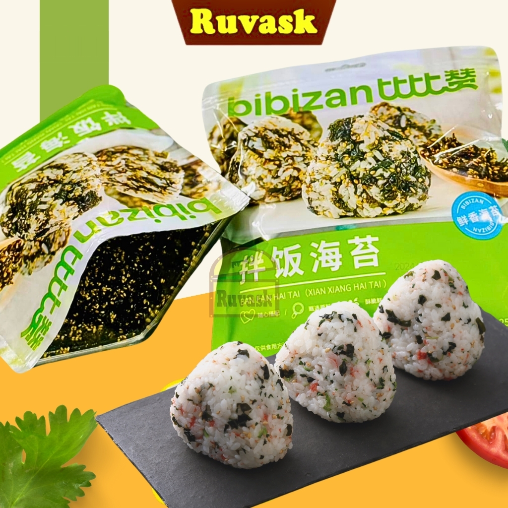  Rong Biển Trộn Cơm Ăn Liền Dinh Dưỡng BIBIZAN Túi 250g - Rong Biển Rắc Cơm Chay Mặn Đều Dùng Được - Rong Biển Vụn Ruvask 