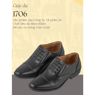 Giày Da Nam Công Ty 26 Lót Vàng, Đế Cao Su Có May Chỉ Dù Chắc Chắn Mã 1706