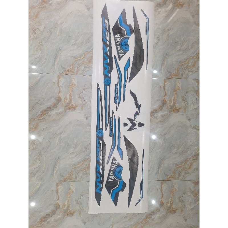 Tem dán xe Nvx 155 , Tem rời xanh đen đẹp không bay màu