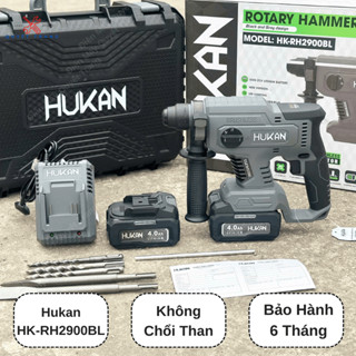 Máy Khoan Bê Tông Pin HUKAN HK-2900BL Không Chổi Than Tặng Kèm 3 Mũi Khoan 2 Mũi Đục Điện Máy Quyết Trang