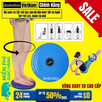 Đĩa Xoay Eo Tập Thể Dục 360 Độ Bàn Xoay Tập Cơ Bụng Eo Thon Tại Nhà Phòng Gym Có Hạt Massage Bàn Chân Cực Tốt