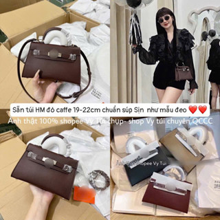 Túi H size 19 bản Vip siêu sợi LOẠI ĐẸP NHẤT kèm dây đeo chéo KL19cm