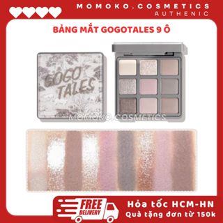  Bảng Phấn Mắt 9 Ô Gogotales Winter VINTAGE GOGO TALES GT646 tranh hươu bảng mắt mịn lì lâu trôi 9 màu có nhũ tone hồng 