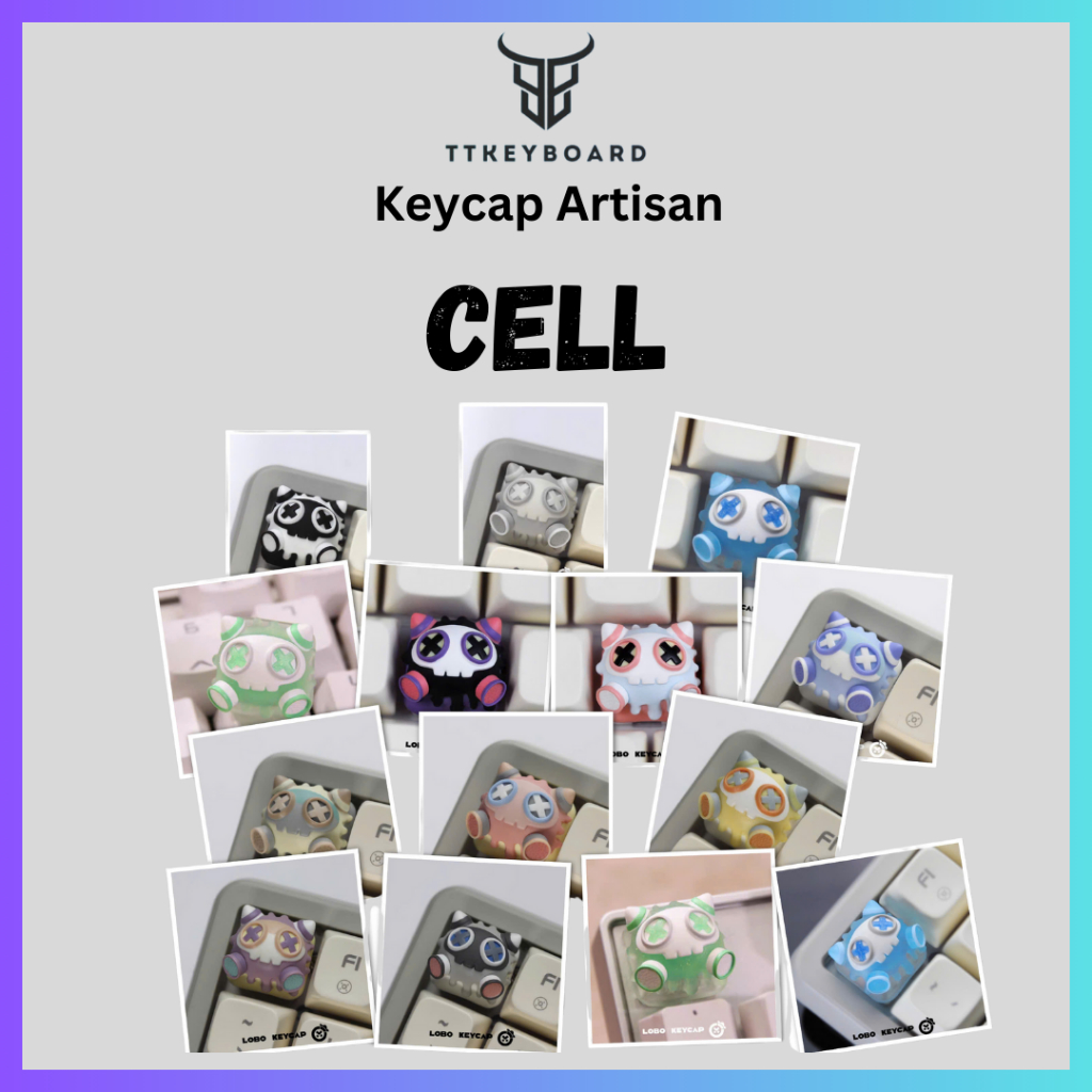 [Hỏa Tốc] Keycap Lobo Artisan CELL | Keycap Custom Bàn Phím Cơ Chất Liệu Resin Cao Cấp | Chính Hãng 
