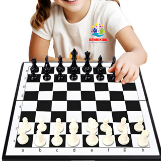 Bộ Cờ Vua Nam Châm Từ Tính Có Thêm 2 Hậu Để Phong Cấp, Cờ Cá Ngựa Nam Châm Đồ Chơi Board Game Cho Bé