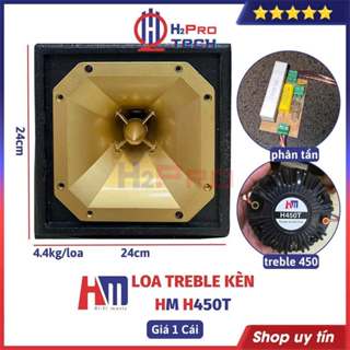 Loa Treble Kèn 450 HM Thùng Gỗ Có Phân Tần Chống Cháy, Loa Siêu Tép Rời HM H250T, H450T - H2Pro Tech