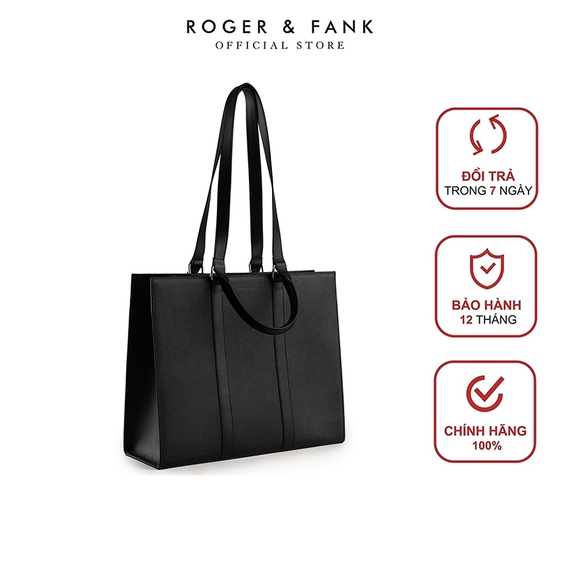 Túi Tote Nam Giới Ngang Chất Liệu Da Bê Cao Cấp BST ROGER & FANK CL058