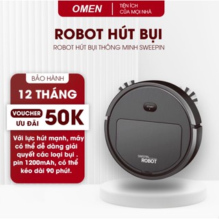 Robot Hút Bụi Lau Nhà Thông Minh SWEEPIN, ROBOT Hút Bụi Thông Minh Tự Động Cho Gia Đình Hot