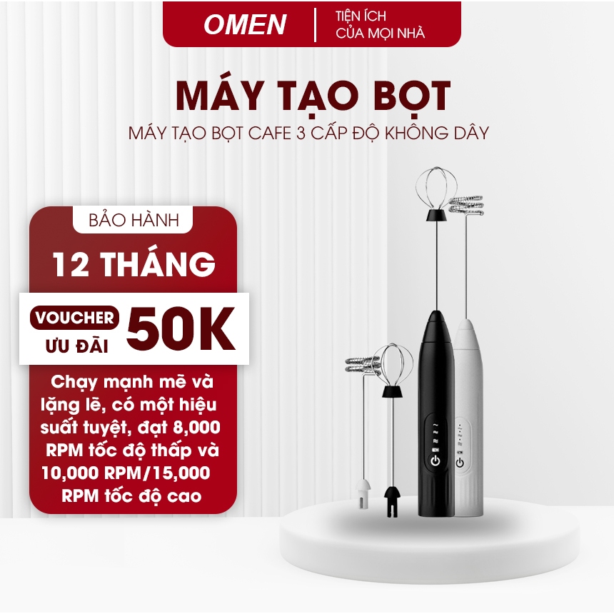 Máy tạo bọt cafe, đanh trứng mini cầm tay SẠC USB- Máy đánh trứng Cầm Tay 3 Tốc Độ Sử Dụng Pin Sạc Cao Cấp SOKANY
