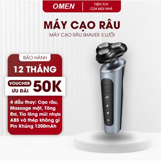 Máy Cạo Râu Đa Năng 9D Shaver 3 Lưỡi Kép Cực Êm, Dao Cạo Râu Điện Chống Nước IPX7 Nhỏ Gọn Tặng Kèm 6 Phụ Kiện Hot