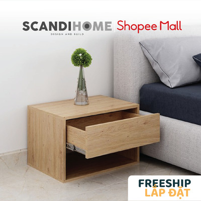 NORDIC, Tủ đầu giường DRA_025, 57x40x37cm, kệ đầu giường Scandi Home