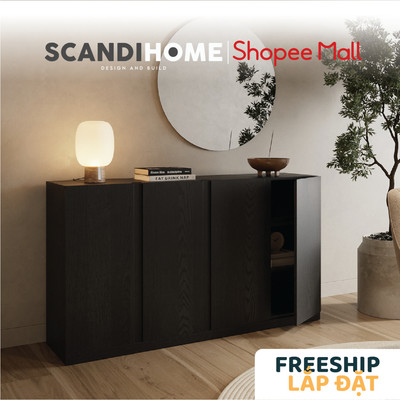 ESTELLE, Tủ lưu trữ DRA_452, 160x40x90cm, sản xuất bởi Scandi Home