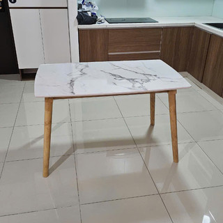 Bàn ăn mặt gỗ giả vân đá trắng; Bàn Mango giả đá/Bàn gỗ giả đá