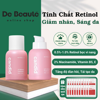 [COMBO Retinol x Mask] Tinh Chất Retinol Candid Treatment 0.5% / 1% Hỗ Trợ Giảm Nếp Nhăn, Sáng Da