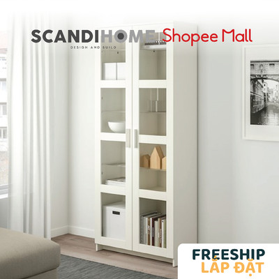 KALUA, Kệ kệ để đồ 7 tầng SHE_039, 80x35x190cm, kệ gỗ Scandi Home