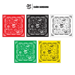 Khăn Bandana unisex 70x70cm vải lụa Panacea Studio - phụ kiện đa năng, mềm mịn, dễ phối đồ
